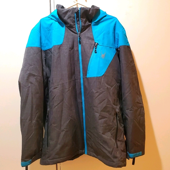 Blue Black Spyder Jacket - Picture 1 of 6